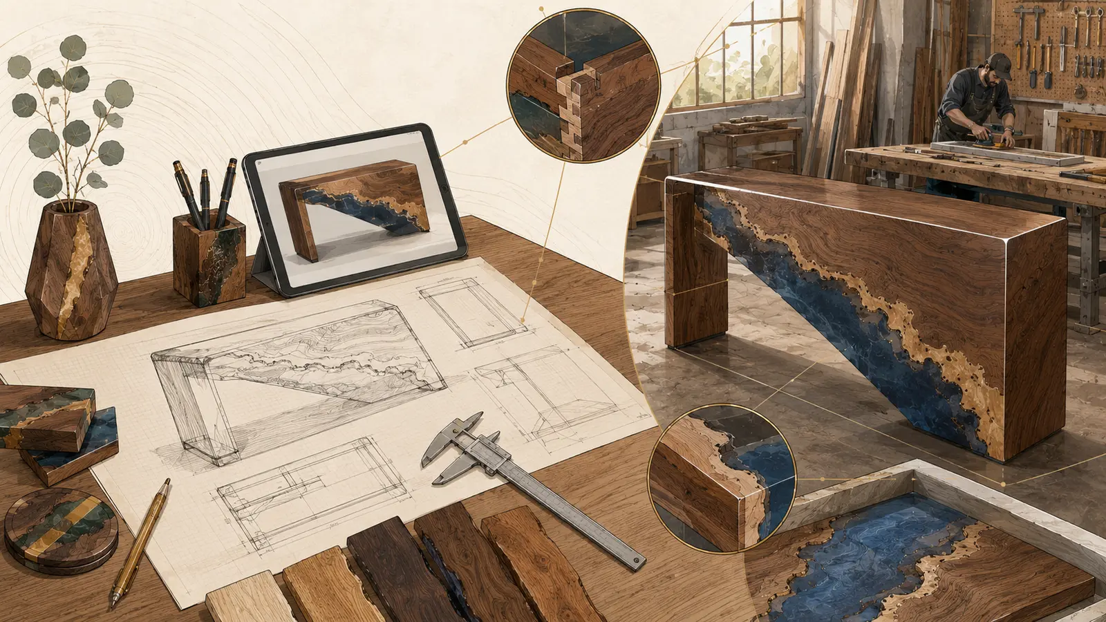 Von der Zeichnung zum Möbelstück: Fertigung für Designer und Architekten